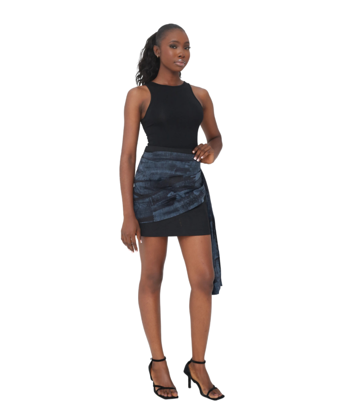 Sike Denim Skirt