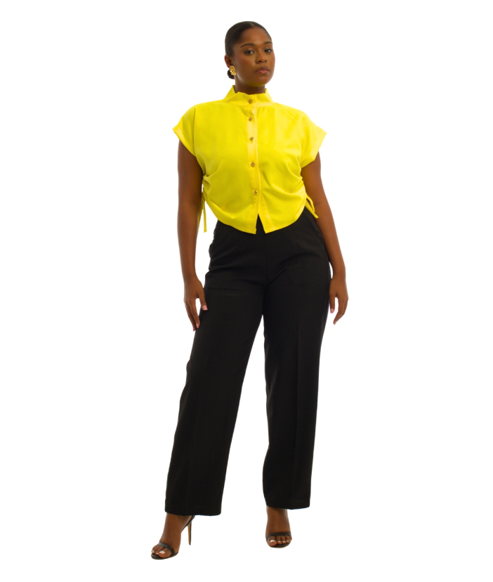 Drawstring Kimono Blouse