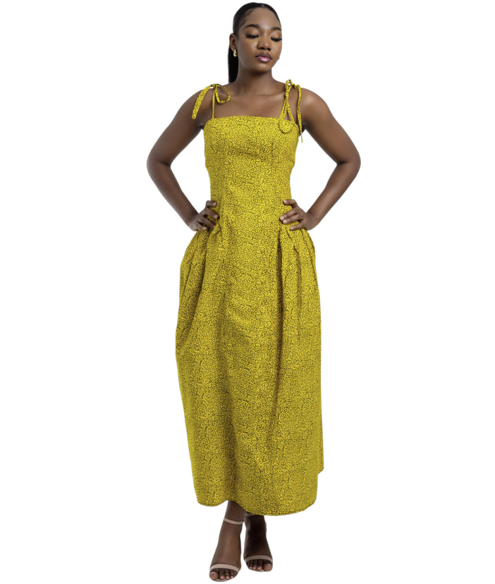 Tina Draped Side Dress