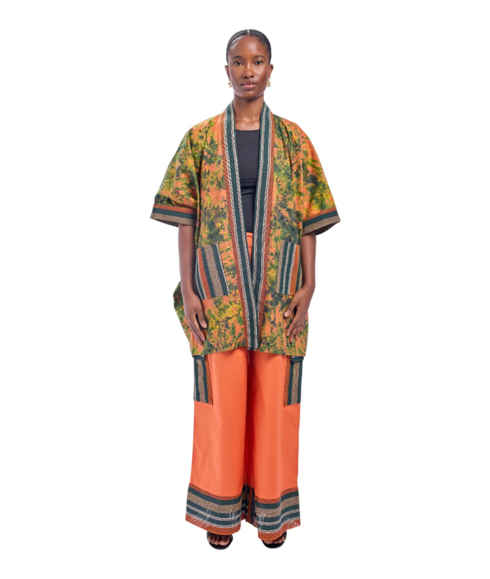 Adire asoke fusion pant set