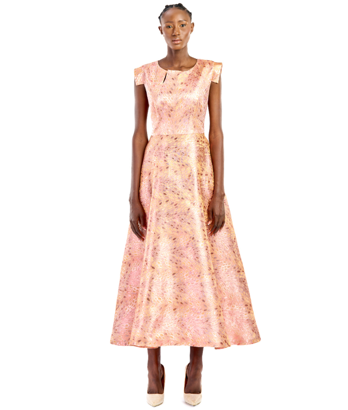 Robe citadine saumon