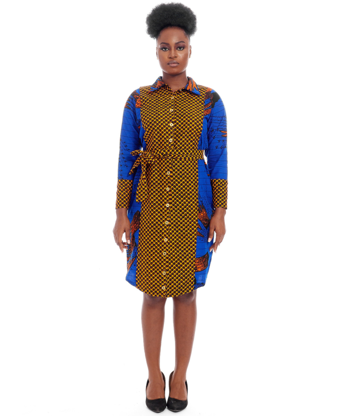 AMINA ANKARA SHIRT DRESS