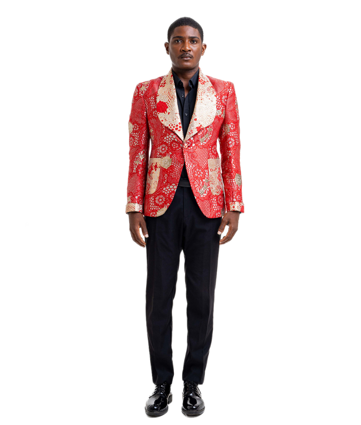 Shawl Lapel Single Breasted Suit-Jacket