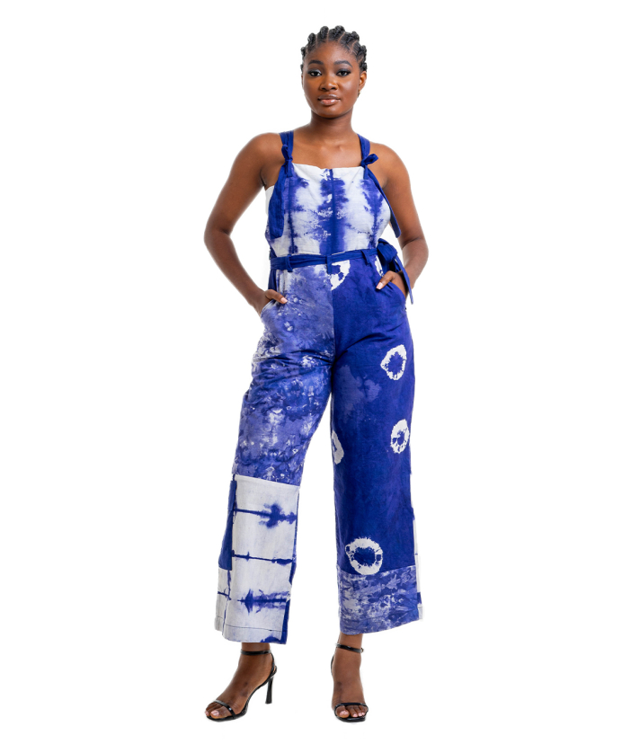 Salopette À Imprimés Mixtes