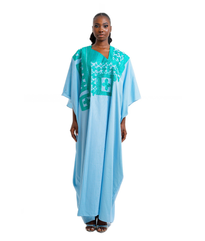 Folashade Agbada in Mint Green