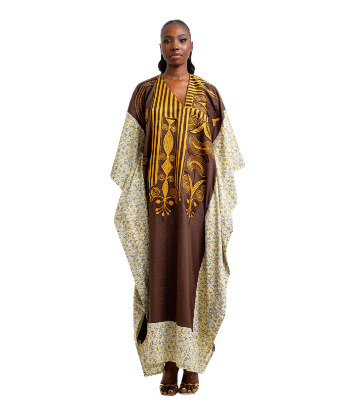 Folashade Agbada (Brown Cotton)