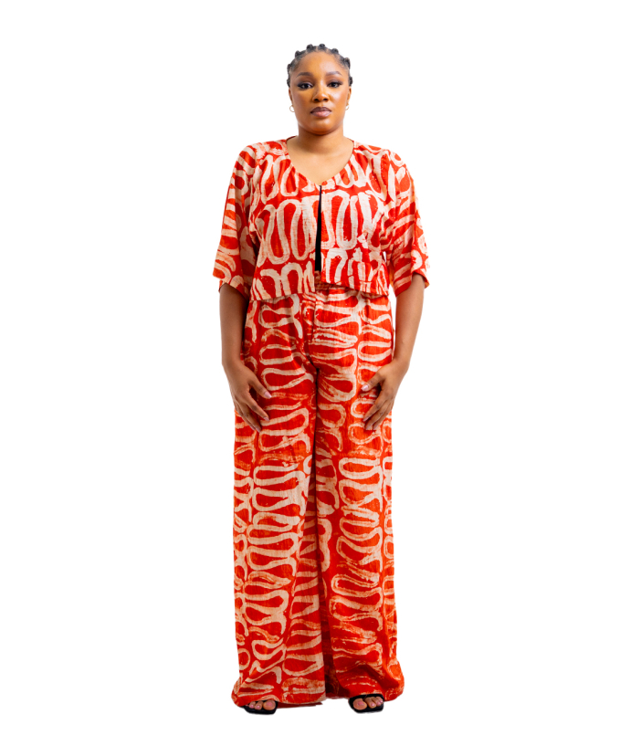 Adire Two Piece Pant Set
