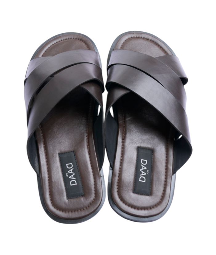 Pantoufles en cuir Garba