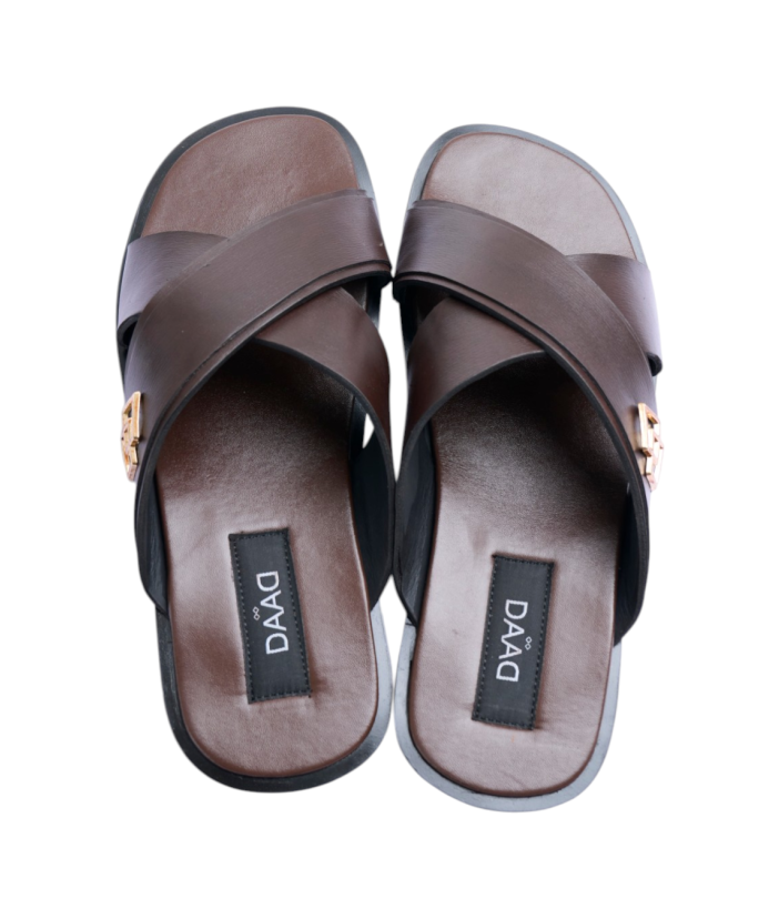Pantoufles en cuir Abang