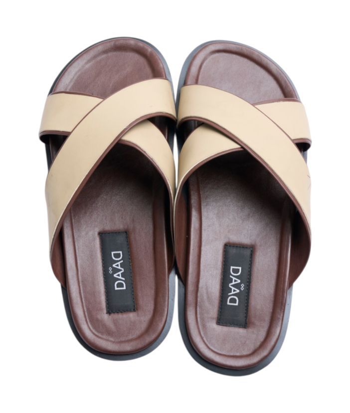 Mocha Leather Slippers