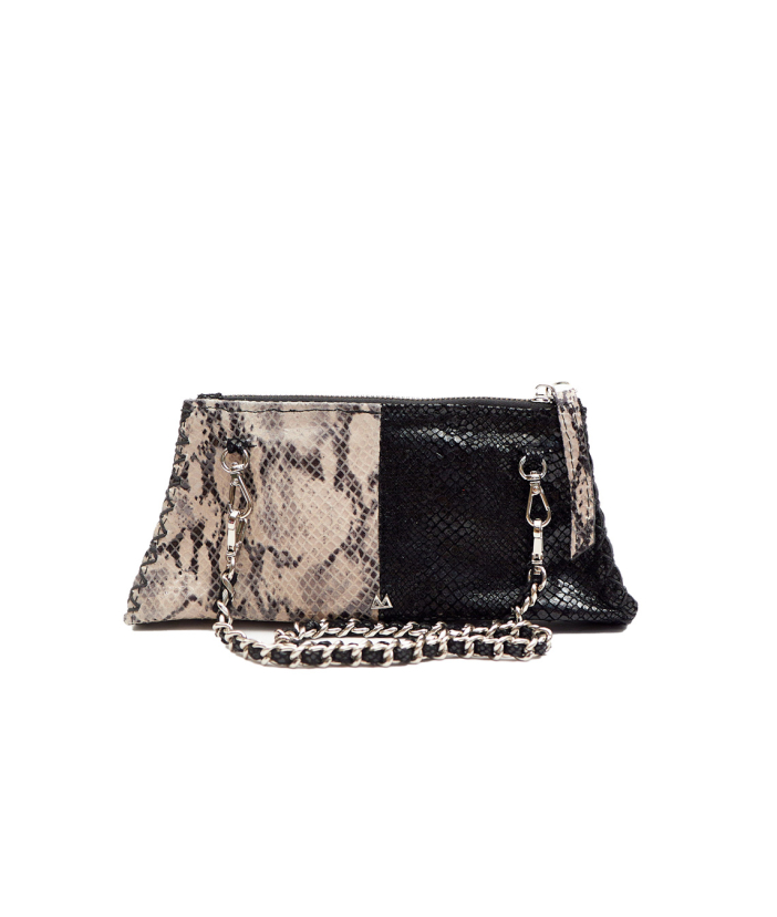 Eni Chain Clutch Black