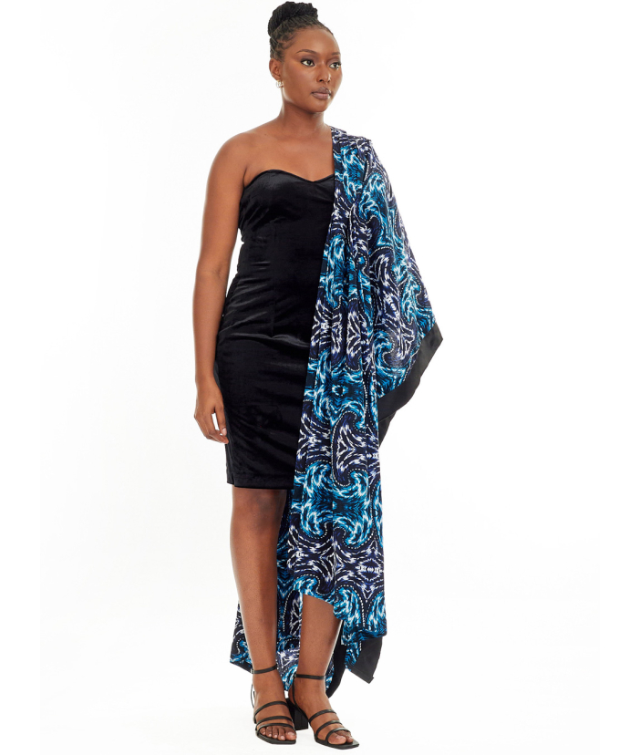 Nadia Exquisite Mono-Sleeve Dress