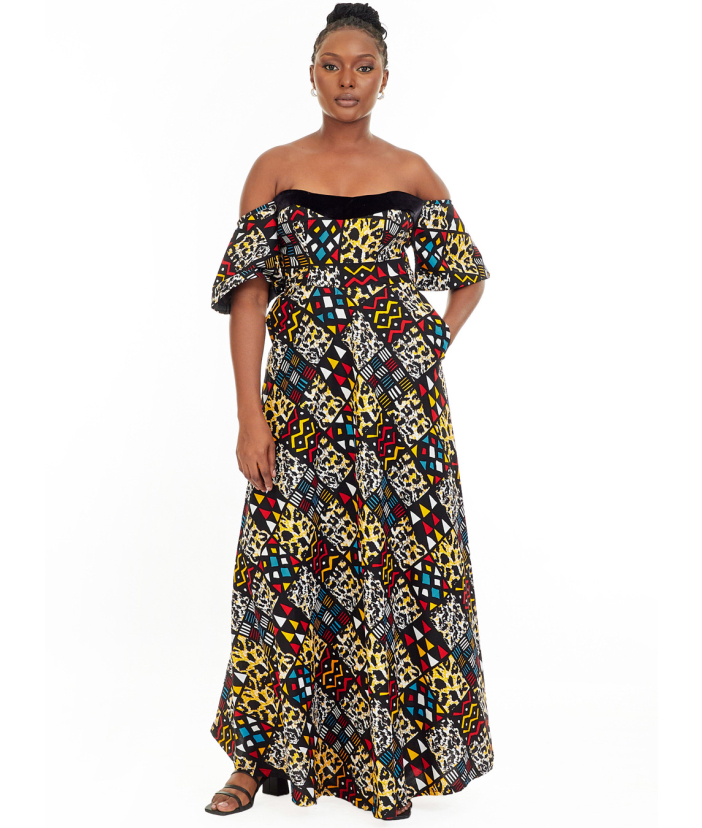 Aida Off-shoulder Maxi Dress