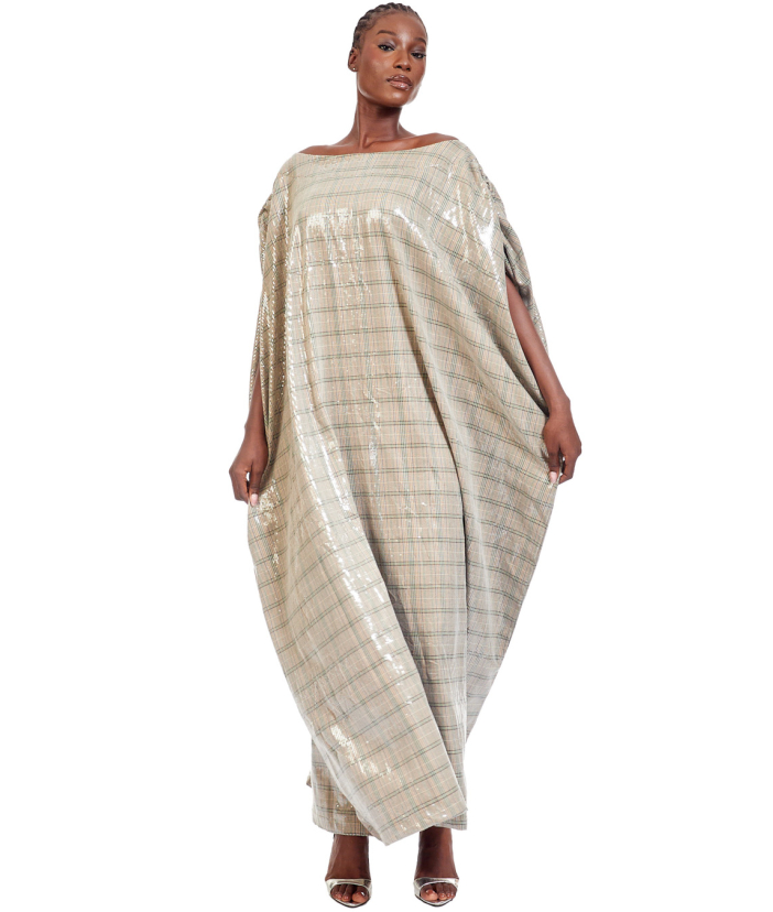 Sequined kaftan