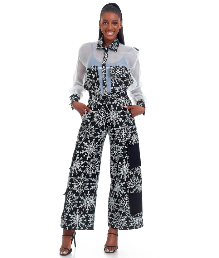 Adeola shirt & cargo pant set