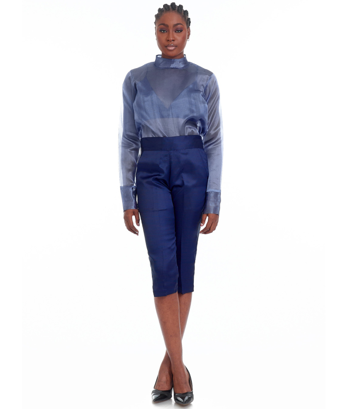 Navy Blue capri pants set