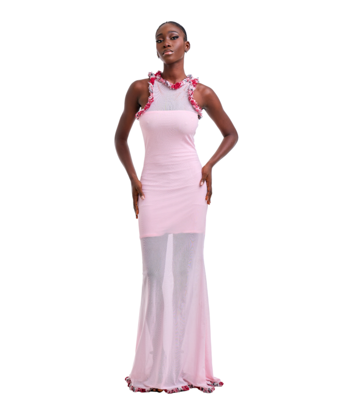 Robe En Résille Déchirée