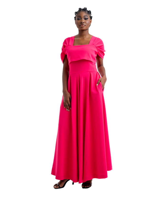 Andreaa Silhouette Pink Dress