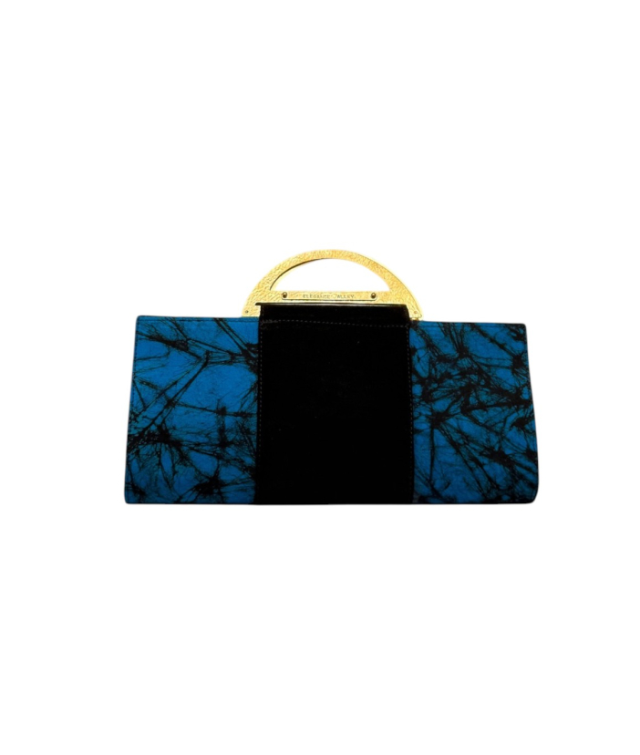 Anga Mini blue Clutch Bag