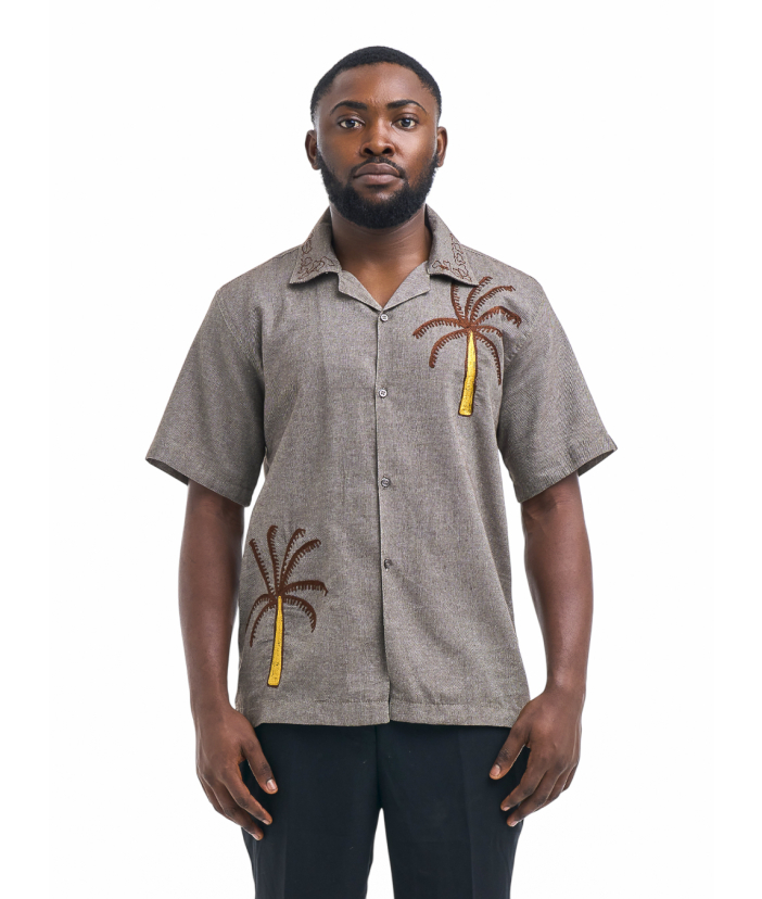 The Oases Embroidered Linen Shirt