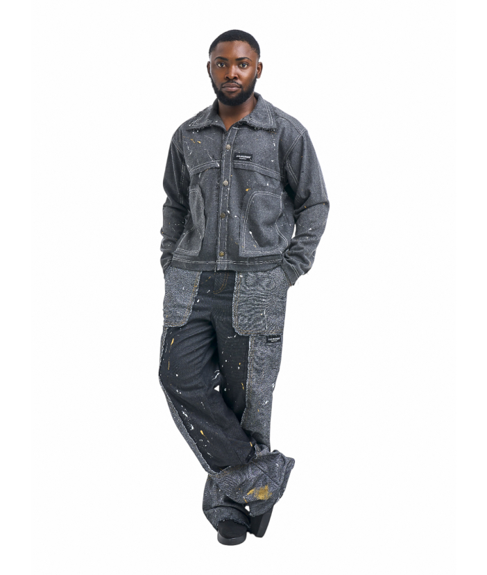 Frayed Narrative Pants