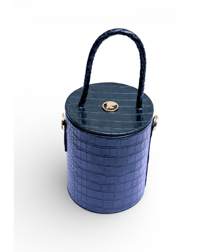 Lid Bucket Bag - Black