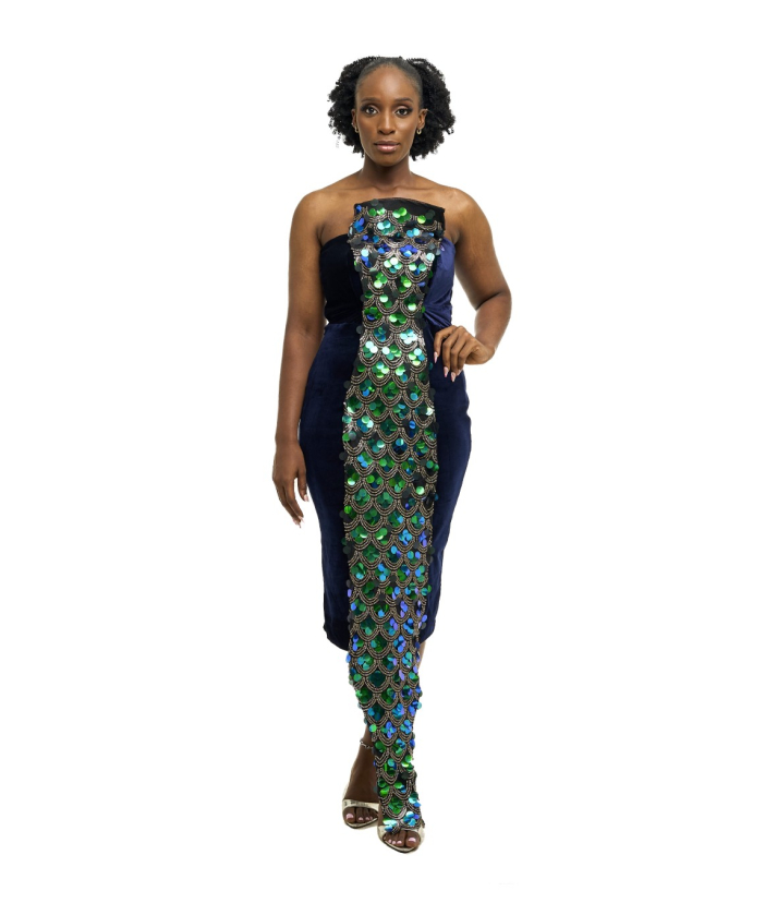 Xamira Luxury Mid-Length Dress