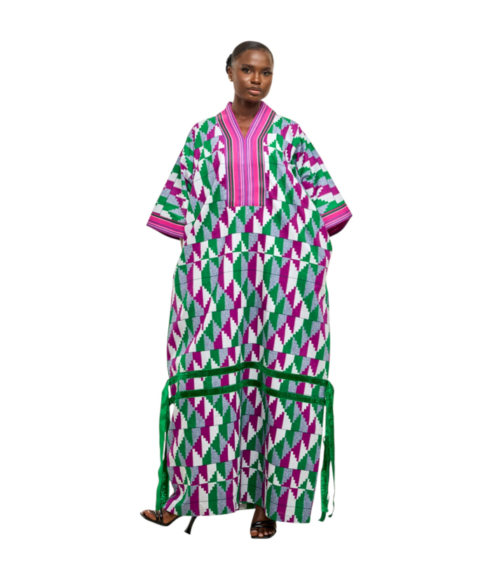Kente Block Kaftan