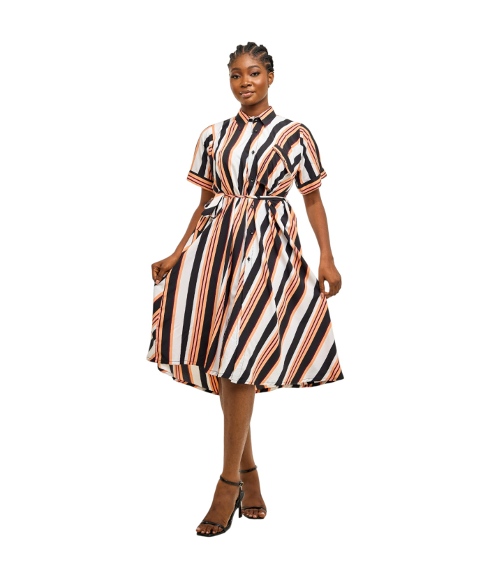 Pomegranate Striped Shirt