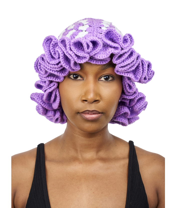 Handmade ruffled hat