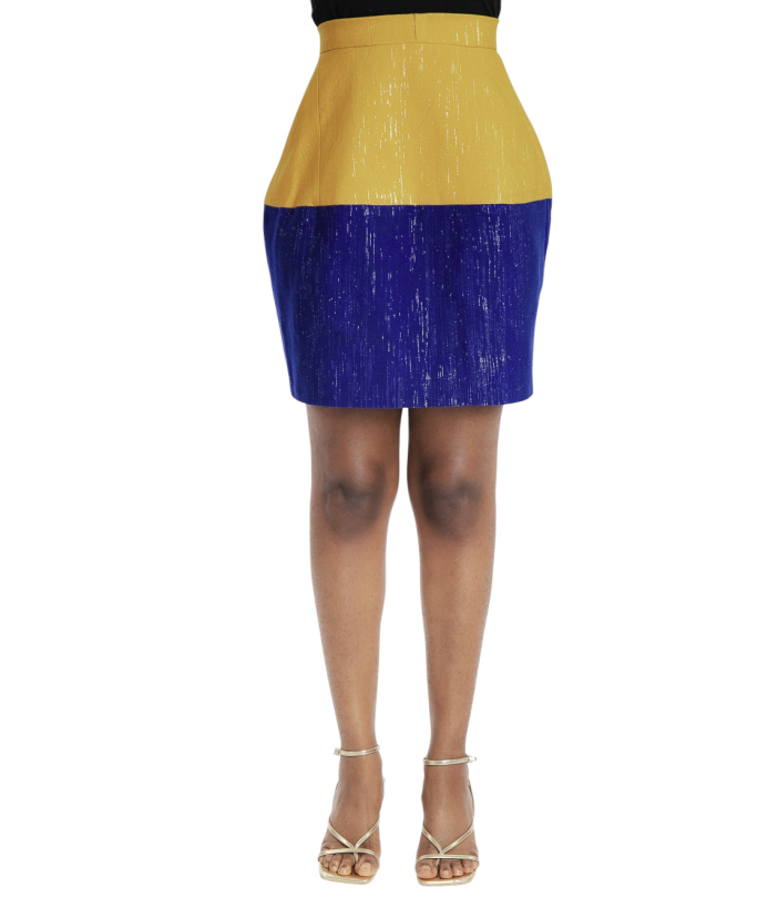 Lamisi Skirt - blue & Yellow