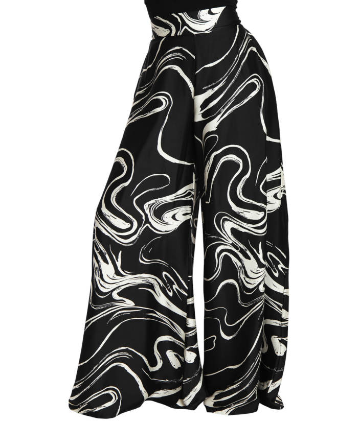 SRC Palazzo Pant - Black & white