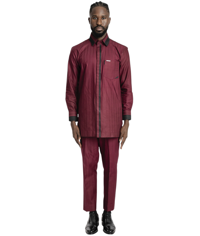 SRC Long Sleeve Kaftan Wine