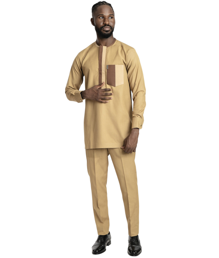 SRC Long Sleeve Kaftan Brown