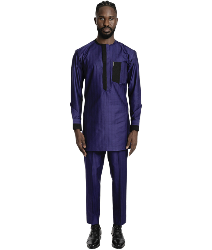 SRC Long Sleeve Kaftan Dark Blue