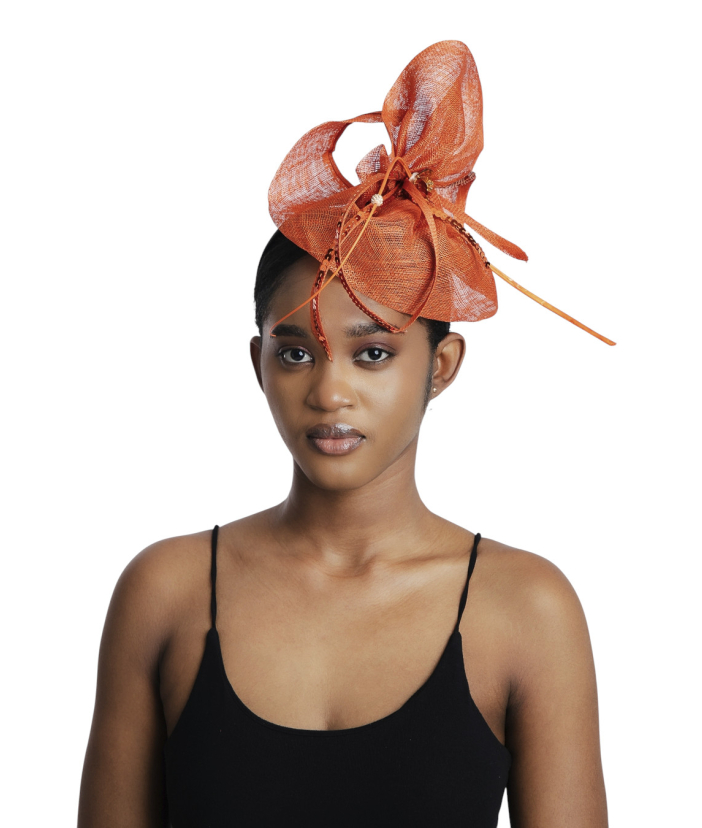 Orange fascinators