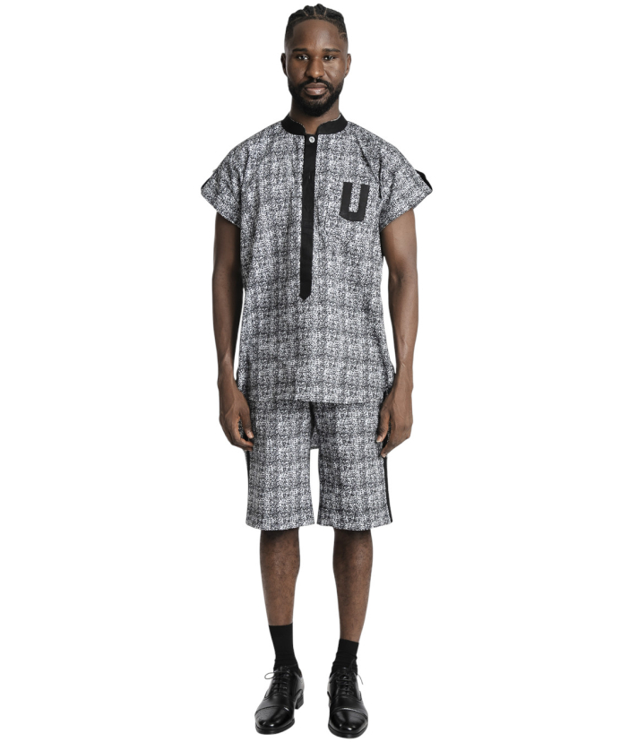 Men’s Shoulder T-Shirt and Shorts Set