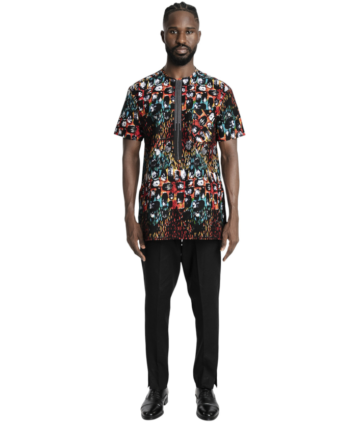 Men’s Short-Sleeve Printed Shirt