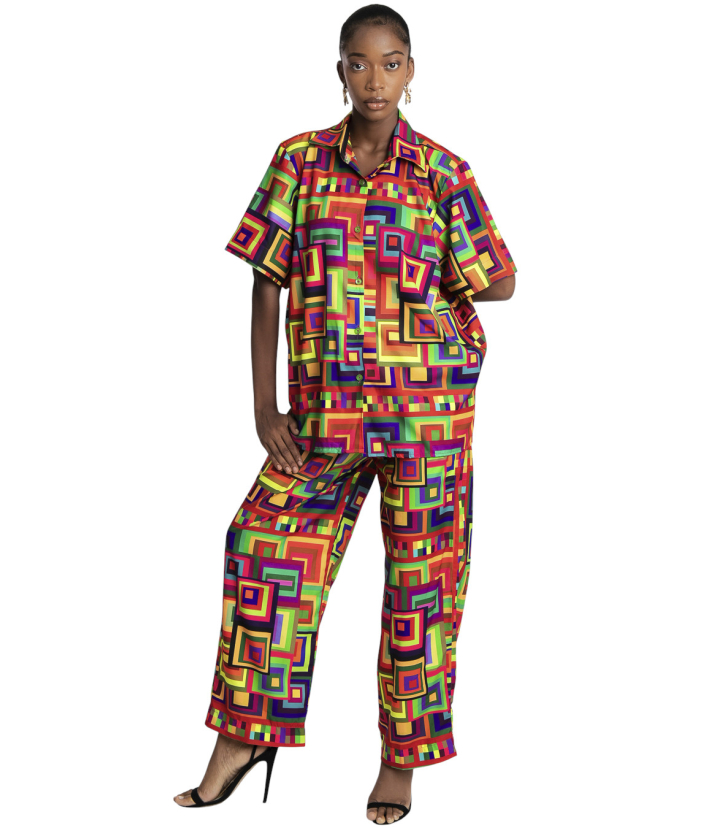 Short sleeve top with Palazzo trouser 