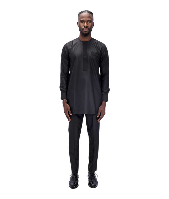 Long sleeves Black kaftan 