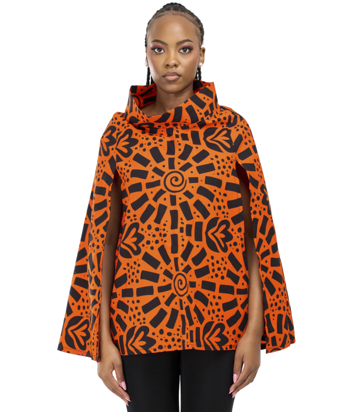Mwanzo Cape (Lite) - Orange Black