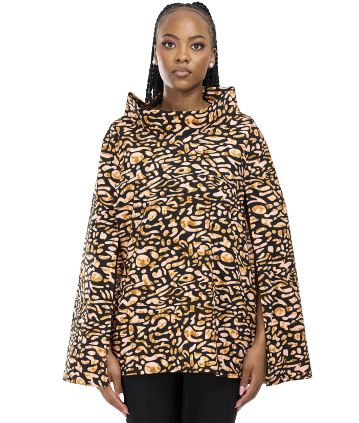 Mwanzo Cape (Lite) - Orange Black 2
