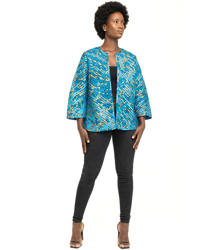 SHORT LENGTH WOVEN JACKET