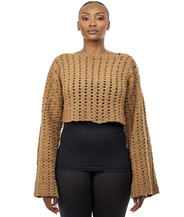 Nude Glow Handmade Shell Top