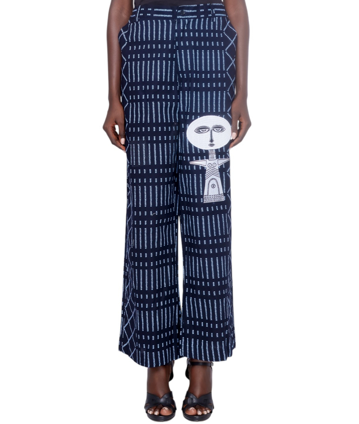 Embroidered WAX Trousers