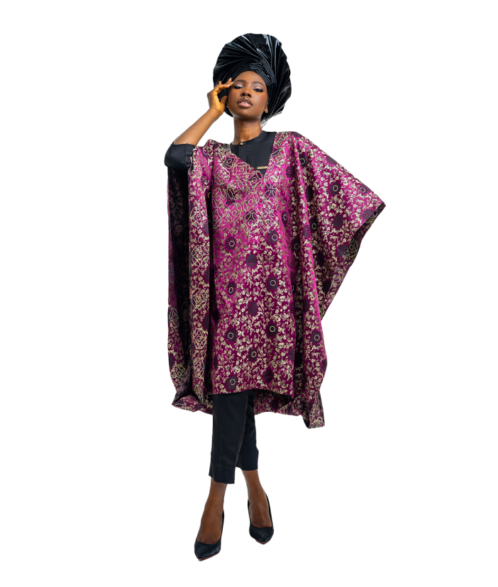 4 Piece Agbada With Gele