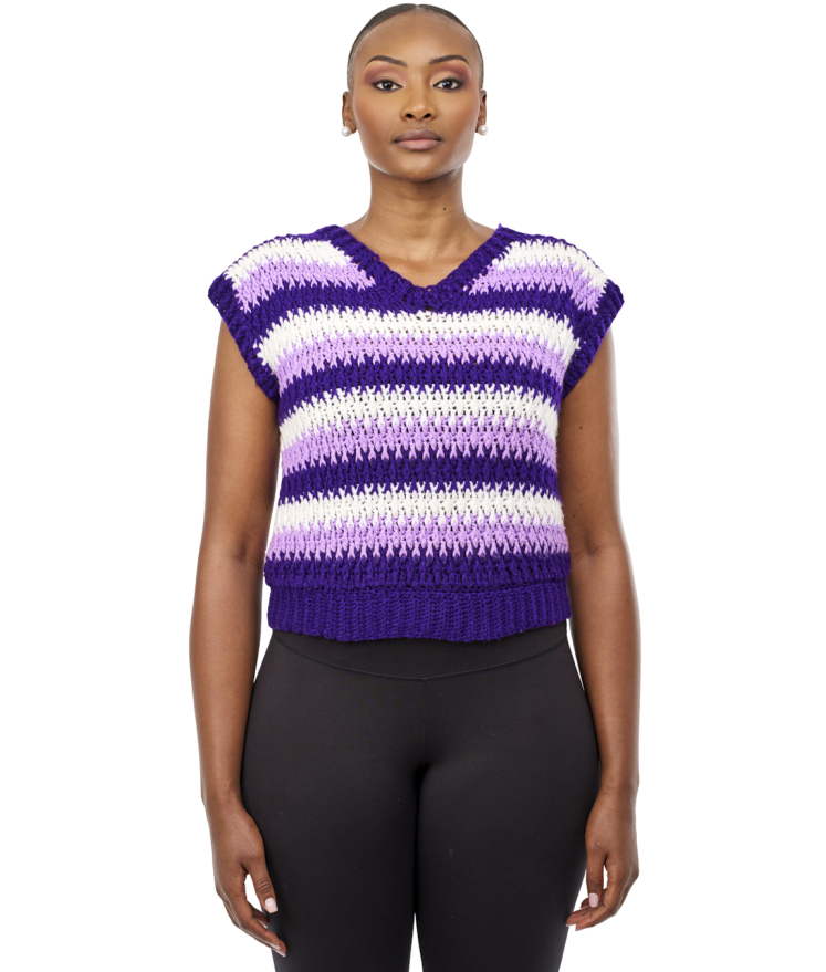 Handmade fashion half sweater