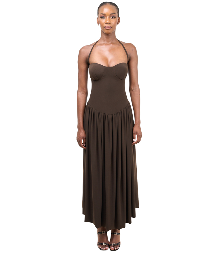 Kahawa Cupped Dress