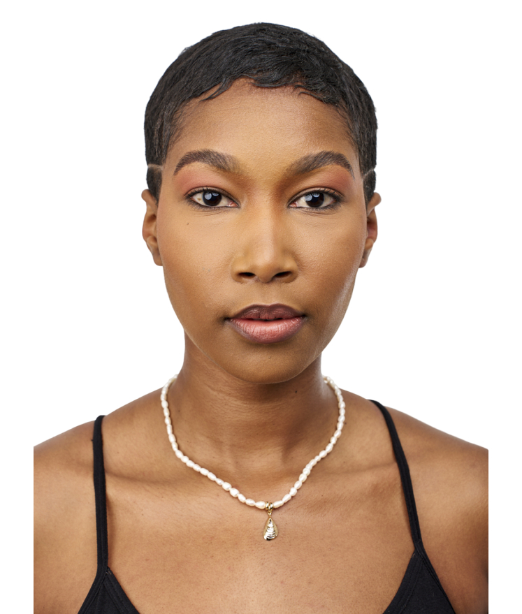  Shell Rice Pearl Pendant Necklace