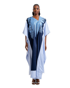 Folashade Agbada (Navy Blue Cotton)